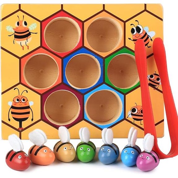 Montessori Bee Hive Matching Toy for Toddlers