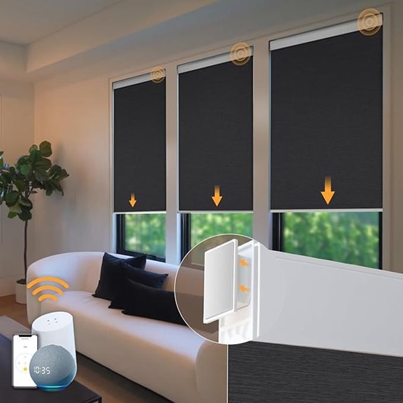 Motorized Blackout Blinds with Remote 35 x 72