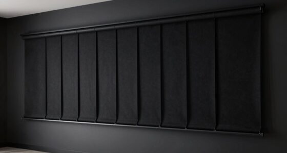 motorized blackout shades for media