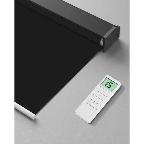 Motorized Blackout Roller Shade with Remote Control