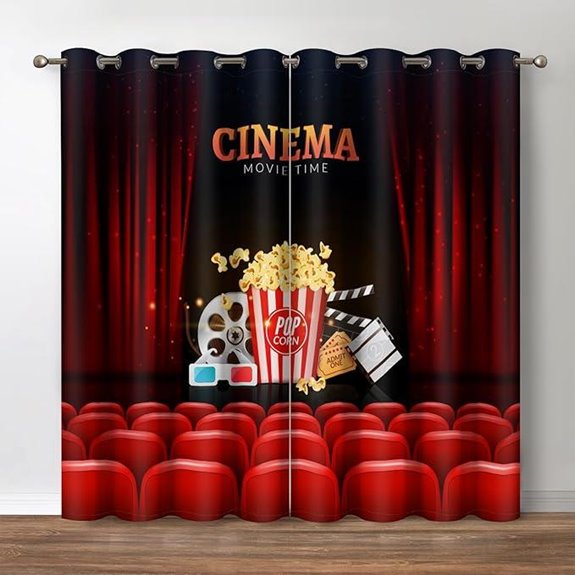 Jekeno Movie Clapboard Darkening Curtains (2 Panels)