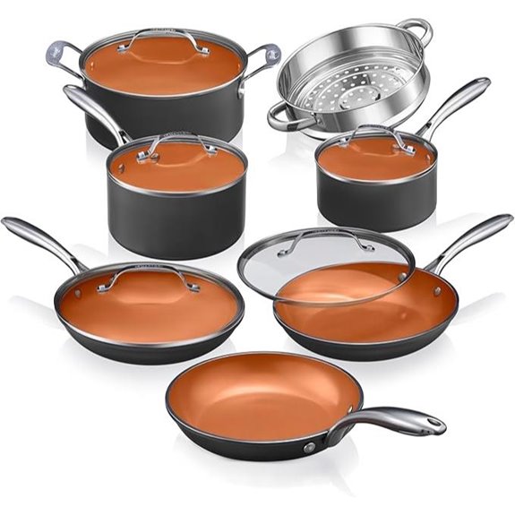 Gotham Steel 12-Piece Nonstick Ceramic Cookware Set