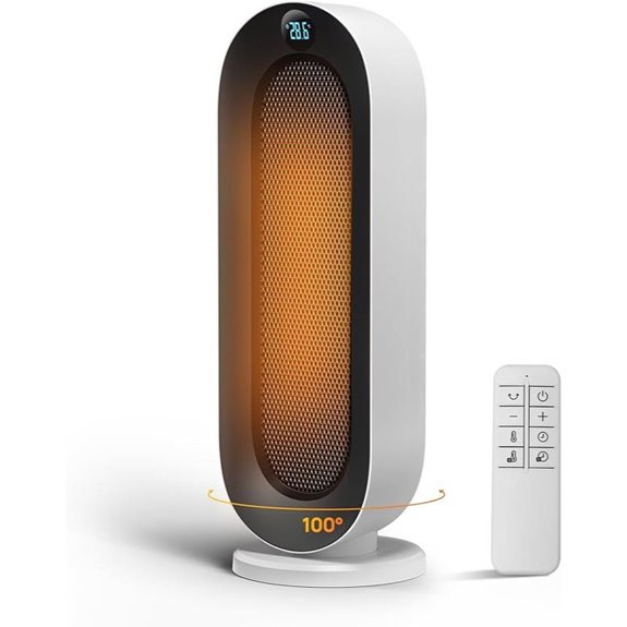 Indoor Space Heater with Oscillation and Timer