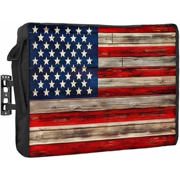 Outdoor American Flag TV Cover for 40-43 Inches