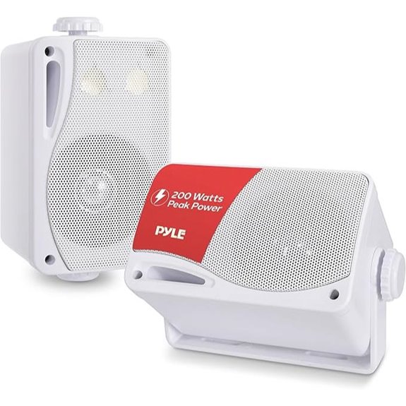 Pyle 3-Way Indoor/Outdoor Wall Mount Speakers