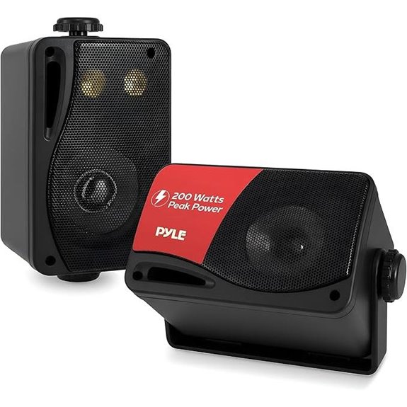 Pyle 3-Way Indoor/Outdoor Wall Mount Speakers