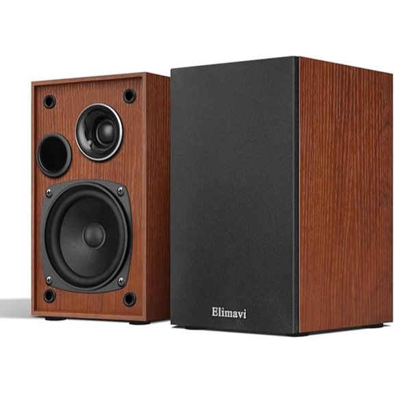 Passive 2-Way Bookshelf Speakers with 4 Woofer