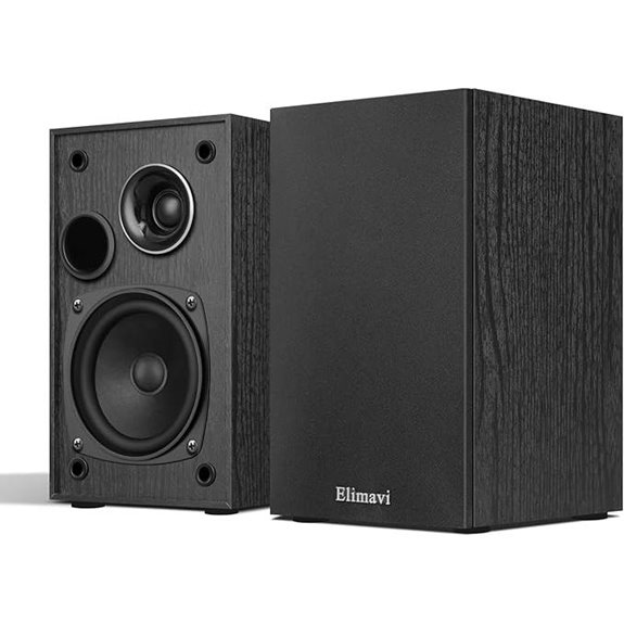 Passive 2-Way Bookshelf Speakers with Woofer and Tweeter