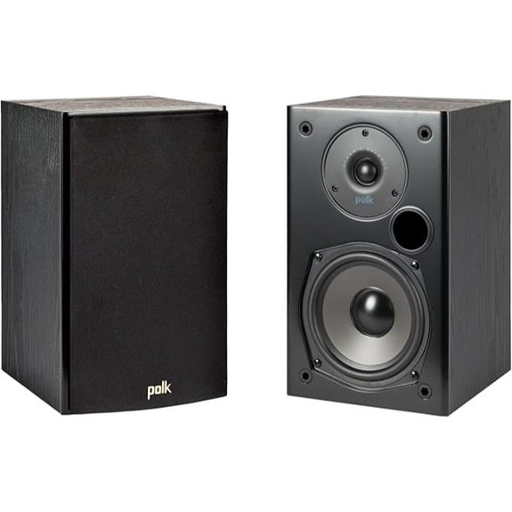 Polk Audio T15 Bookshelf Speakers with Deep Bass