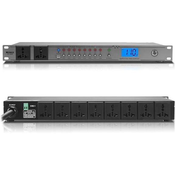 Rack Mount Power Conditioner with 10 Outlets