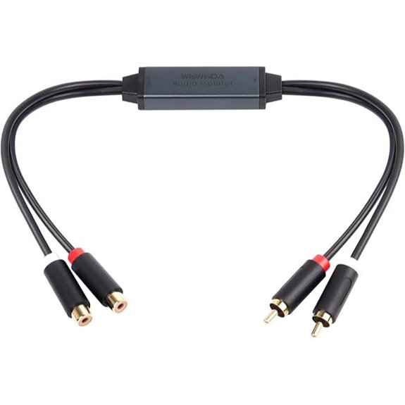 Mini Ground Loop Noise Isolator RCA Filter