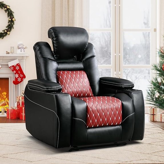 ANJ Power Recliner with USB & Cup Holders