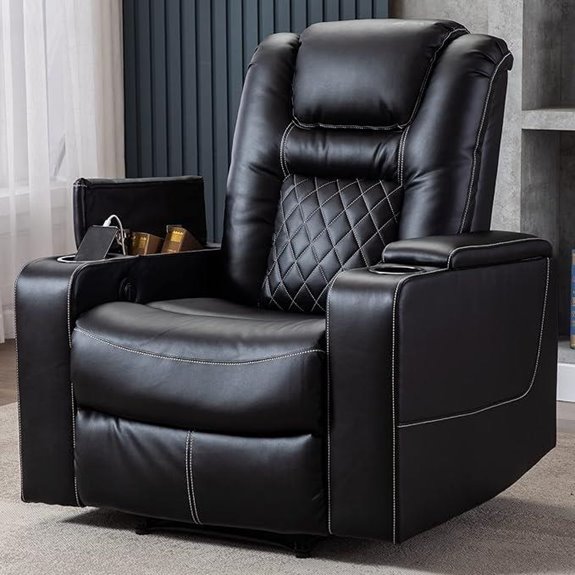 CANMOV Electric Recliner with USB & Cup Holders