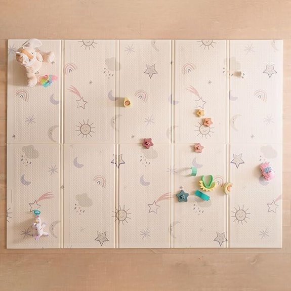 Nuby Reversible Baby Play Mat Stars & Sky Design