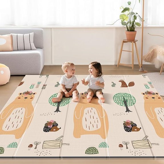 UANLAUO Reversible Foam Baby Play Mat