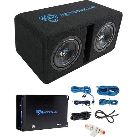Rockville DK58 Car Subwoofer Package with Amplifier
