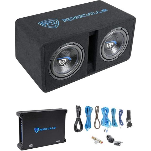 Rockville DK510 Car Subwoofer Enclosure & 600W Amplifier