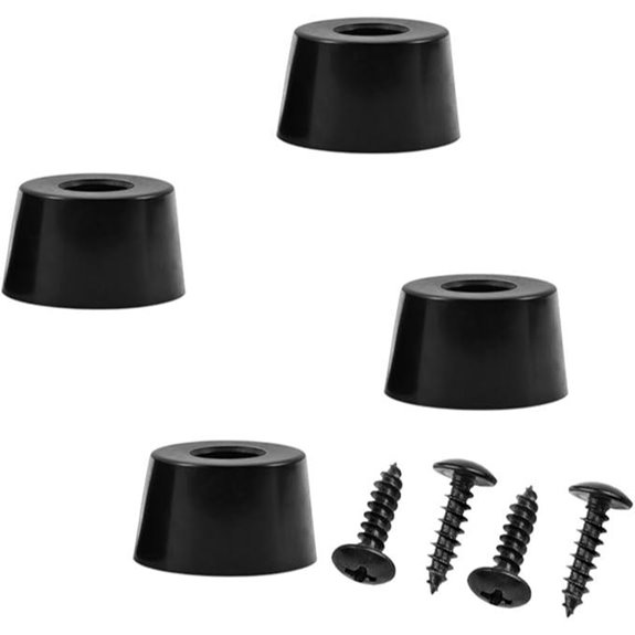 4-Pack Rubber Feet for Audio and Electronics