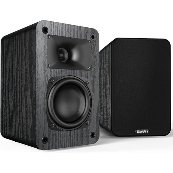 Saiyin Passive Bookshelf Speakers 2-Way 3.5 Woofer