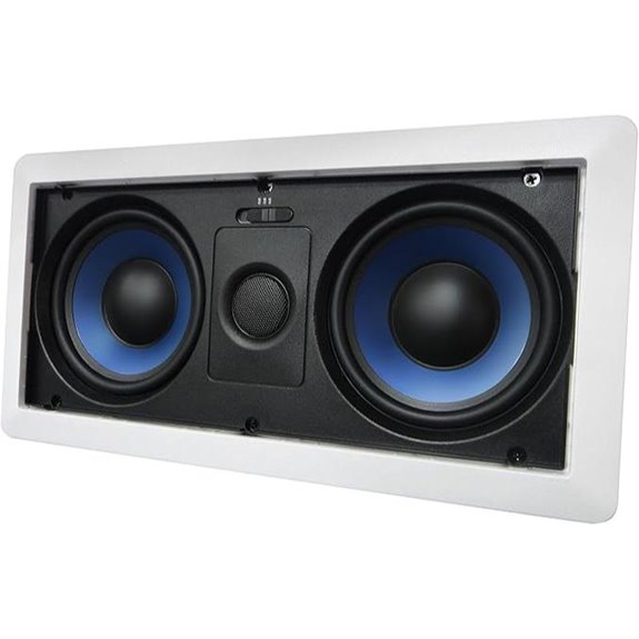 5252W Silver In-Wall Speaker with Pivoting Tweeter