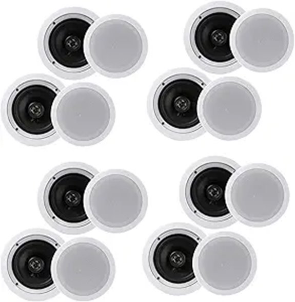 Pyle 6.5 200W In-Ceiling Wall Speakers (4 Pairs)