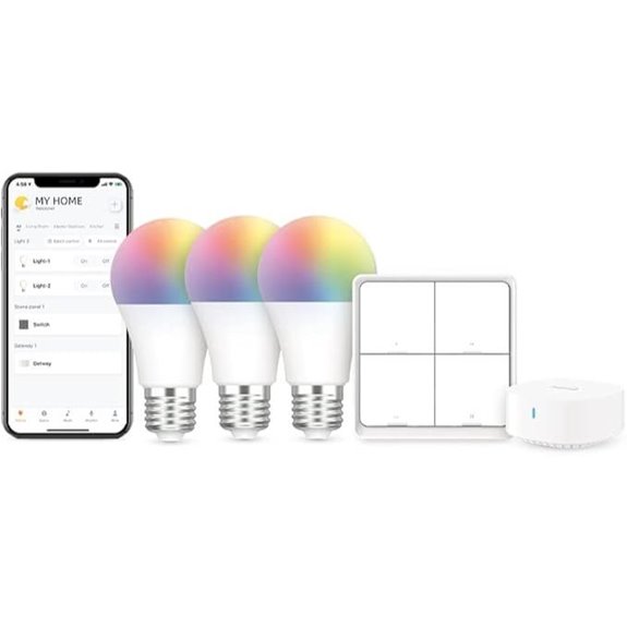 Broadlink Smart Bulbs Starter Kit with Hub and Scene Switch