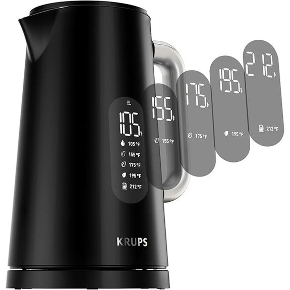 KRUPS Smart Temp Electric Kettle with Digital Display