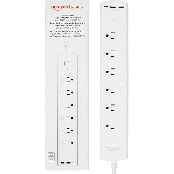 Amazon Basics Smart Plug Power Strip with USB