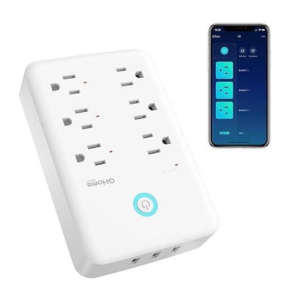 GHome Smart Plug & Surge Protector with USB