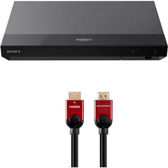 Sony UBP-X700 4K Blu-ray Player with HDMI Cable