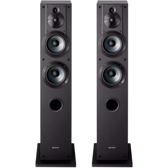 Sony SS-CS3 3-Way 4-Driver Floor-Standing Speaker - Pair (Black)