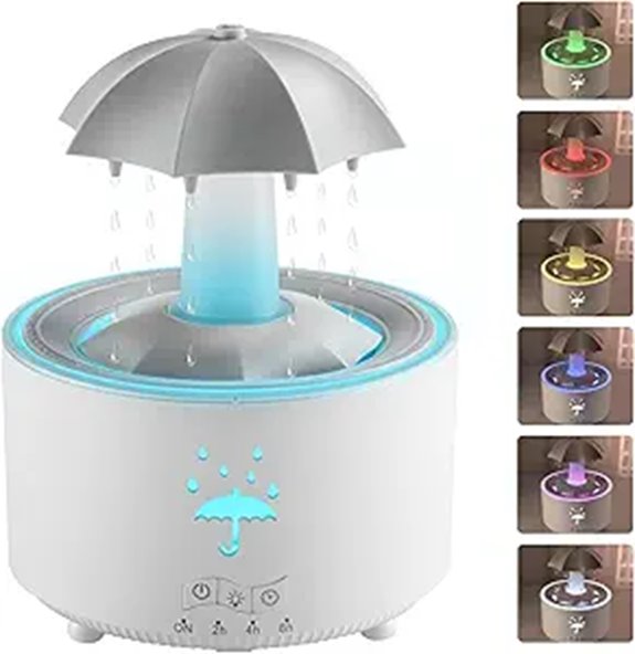 Aesthetic 2-in-1 Humidifier & Oil Diffuser with Lights