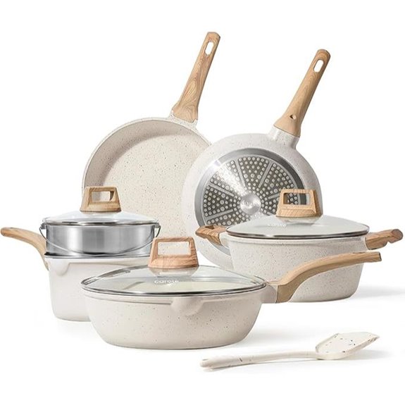 CAROTE 10-Piece Nonstick Pots and Pans Set