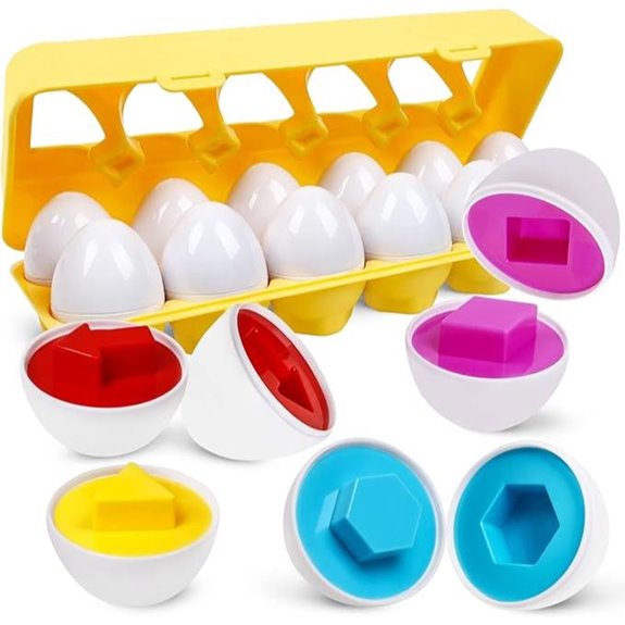 Montessori Geometric Egg Puzzle Set for Toddlers