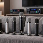 top av receiver microphones
