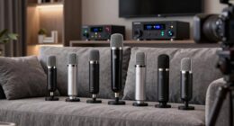top av receiver microphones