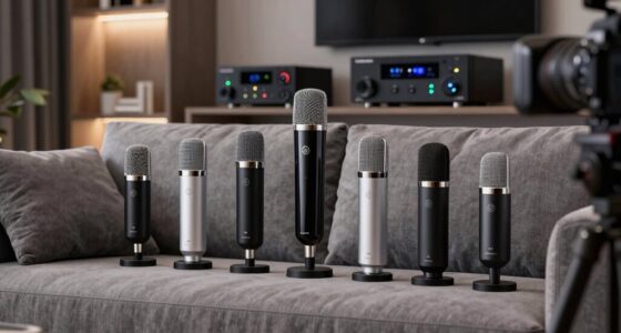 top av receiver microphones
