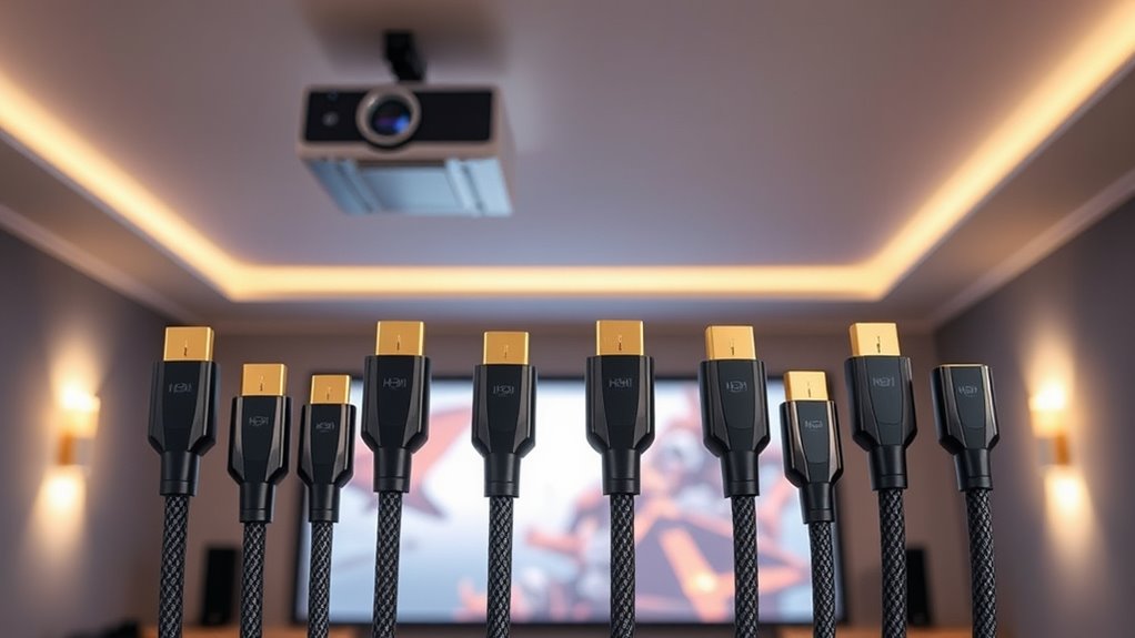 top hdmi 2 1 projector cables