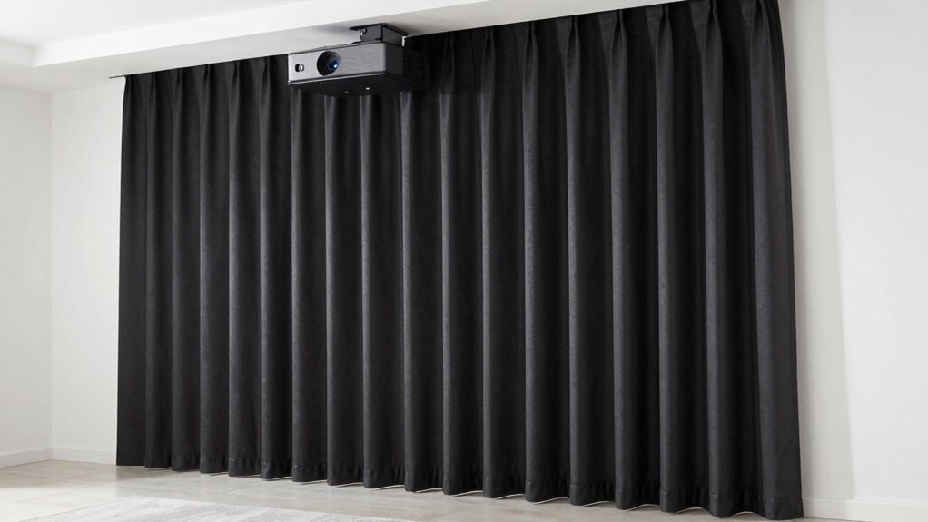 top projector room curtains