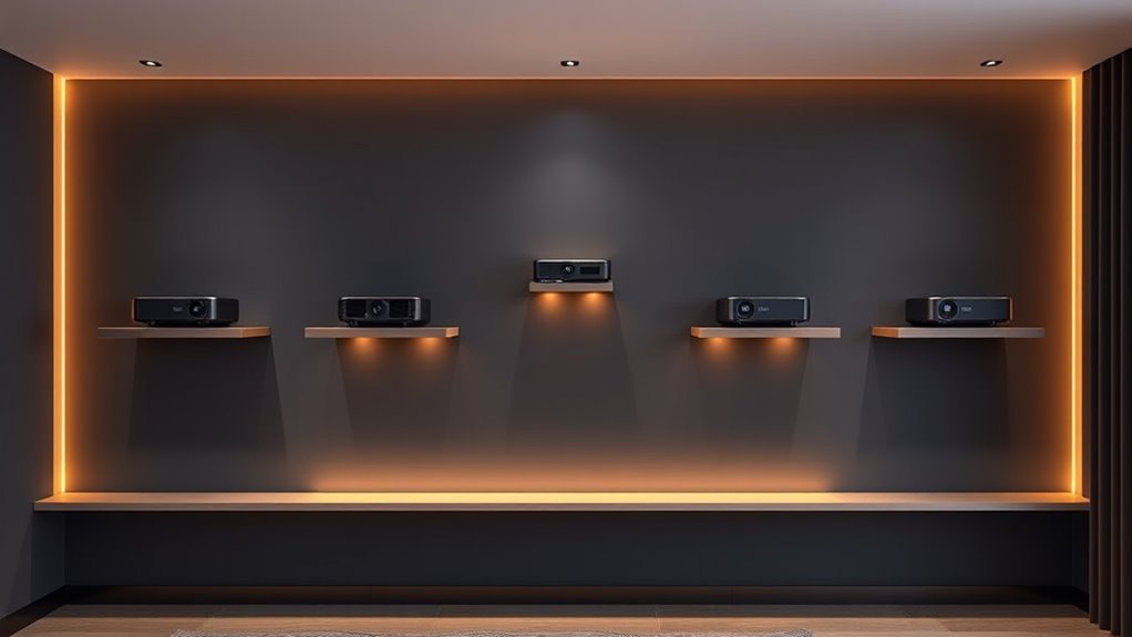 top projector shelf mounts