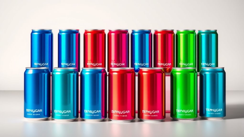 top zero sugar energy selection