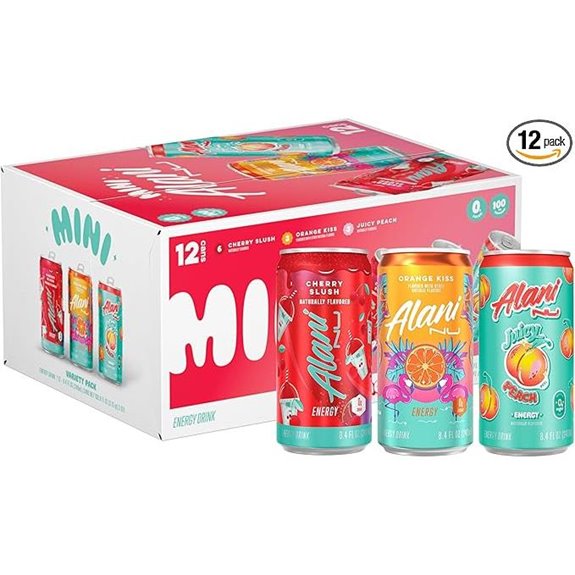 Alani Nu Energy Drink Variety Pack (12 Cans)