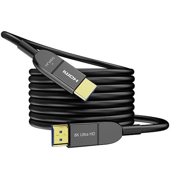8K Fiber Optic HDMI Cable 150FT for Gaming & UHD Displays