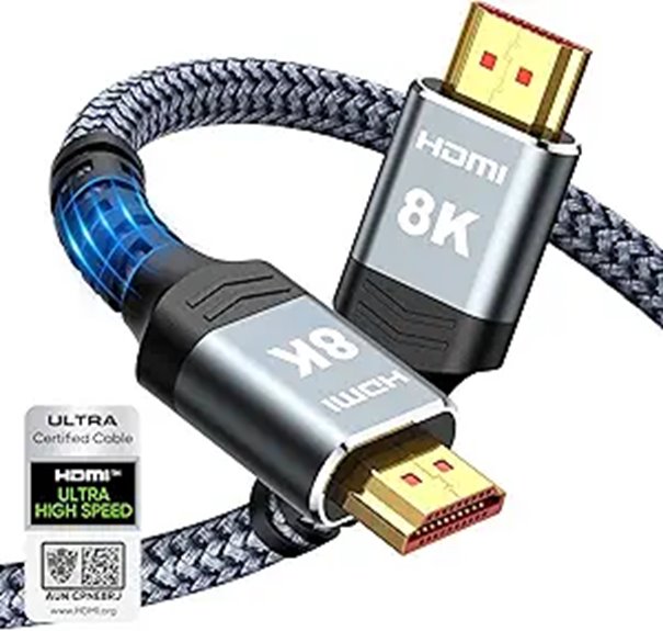 Highwings 8K HDMI Cable 6.6ft Ultra High Speed
