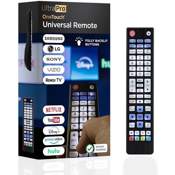 UltraPro Backlit Universal Remote for TV Brands