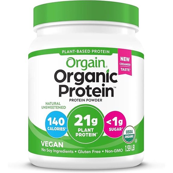 Orgain Organic Vegan Protein Powder Unsweetened