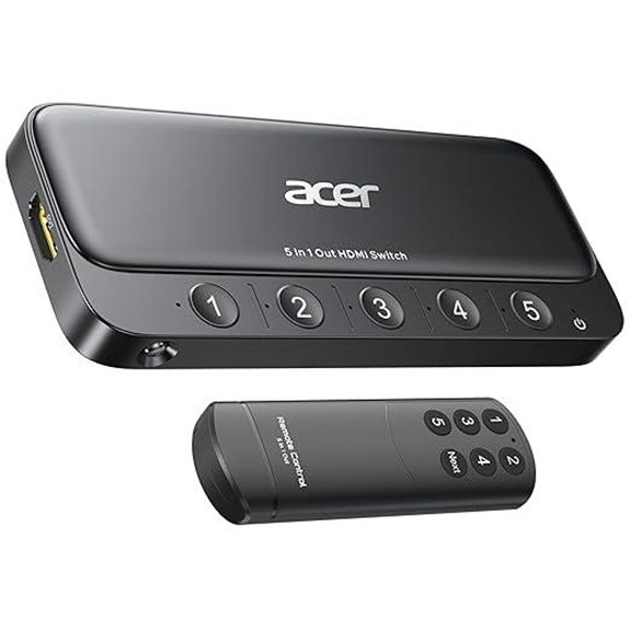 Acer 5-in-1 HDMI Switch with Remote and 4K Support