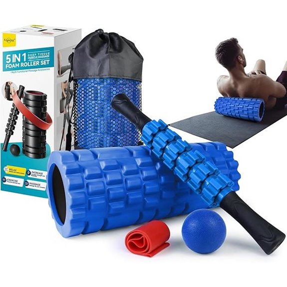 5-in-1 Deep Tissue Foam Roller Set