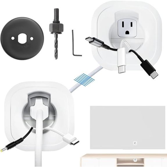 In-Wall Cable Management Kit for Wall-Mounted TV