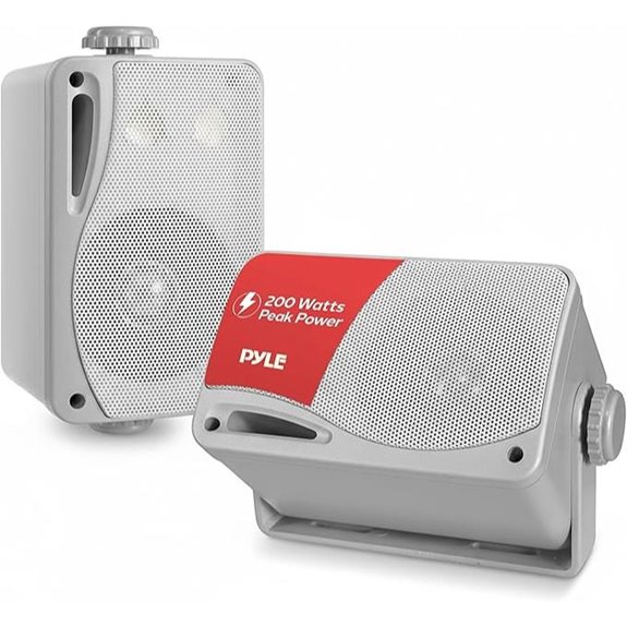 Pyle 3-Way Waterproof Marine Outdoor Speakers